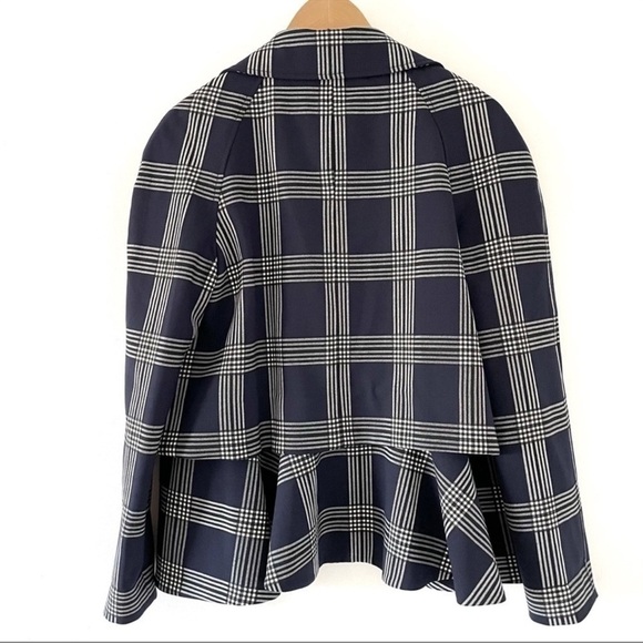 Lela Rose Plaid Stretch Wool Jacket & Pants Set - Picture 11 of 16